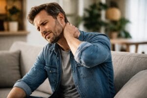 main with neck pain with delayed injuries after a car accident in phoenix